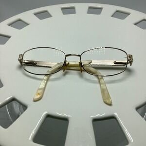 Vintage 50s Valerie Spencer Glasses 427 Gold/Ivory 52/17/240 Womans